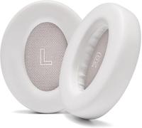 Replacement Ear Pads for Bose QuietComfort Ultra - Memory Foam & Protein Leather, Compatible with Bose QC Ultra Headphones, Noise Isolation, Comfort, White Smoke