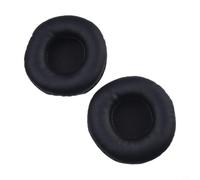 Replacement Ear Pads For Headphones, Soft Foam And Artificial Leather Earmuffs, Round Ear Cushions For 50mm 55mm 60mm 65mm 70mm 75mm 80mm 85mm 90mm 95mm 100mm 105mm Headphones, Black(75MM)