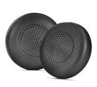 Replacement Ear Pads for Logitech Zone Wireless Plus Headset, PU Nylon Ear Cushions Covers with Enhanced Sound Isolation, Black/Grey(Black PU)