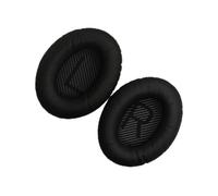 Replacement Ear Pads for QC35 Headphones,Breathable Sponge,Black | Leather material,2 Pieces Headphone Cushions,Premium Material,Noise Isolation,Easy to Install,Color Matching