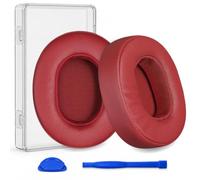Replacement Ear Pads for Skullcandy Crusher Wireless, Crusher EVO, Crusher ANC, Hesh3, HeshEVO, HeshANC, Venue ANC Headphones, Earpads Ear Cushions Ear Cups Cover Repair Parts (Red)