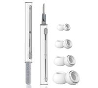 Replacement Ear Tips and Cleaner Kit for Airpod Pro, OIHCAZ 4 Pairs Silicone Ear Tips Buds with 3 in 1 Cleaning Pen for Airpods Pro Series iPad Phone Keyboards Computer