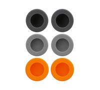 Replacement Ear Tips Compatible with FiiO EH11 Retro On-Ear Headphones,UYRUREL Lightweight Sponge Earplugs, Soft and Comfortable Noise Cancelling Earplugs,Orange+Gray+Dark Gray(3 Sets).