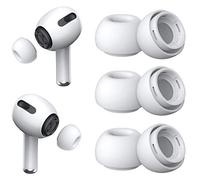 Replacement Ear Tips for AirPods Pro 2nd & 1st(3 Pairs, Medium, White) | with Noise Reduction Hole, Silicone Ear Tips with Portable Storage Box, Fit in the Charging Case