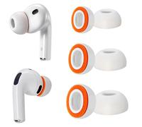 Replacement Ear Tips for AirPods Pro 3, Soft Foam Silicone Eartips for AirPods Pro 3rd Generation, Anti-Slip Design, Fits Charging Case, 3 Pairs (S/M/L, White)