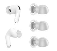 Replacement Ear Tips for AirPods Pro 3, Soft Memory Foam Eartips for AirPods Pro 3rd Generation, No Silicone Pressure, Anti-Slip Design, Fits Charging Case, 3 Pairs (M, Gray)