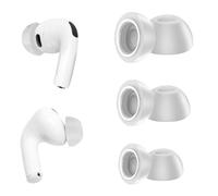 Replacement Ear Tips for AirPods Pro 3, Soft Memory Foam Eartips for AirPods Pro 3rd Generation, No Silicone Pressure, Anti-Slip Design, Fits Charging Case, 3 Pairs (S/M/L, Gray)