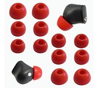 Replacement Ear Tips for Beats Studio Buds+, Fit Pro, Solo Buds, PowerBeats Pro 2 - Silicone Earbud Tips Noise Isolating Comfort Fit 6 Pairs (Red, S/M/L)