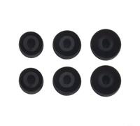 Replacement Ear Tips for Huawei FreeBuds 5i Silicone Earplug Cover Safe Odorless Material Comfortable Wearing Experience Long for service Life 3 Pairs Set(Black)