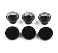 replacement ear tips for Plantronics For Voyager 5200 5220 earphones featuring silicone foam material that reduces background noise for sports and fitness use (3pc l (16mm))