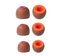 Replacement Ear Tips for Sony WF1000XM4 WF-1000XM5 WI-C100 MDR-EX255AP Memory Foam Eartips Earbuds Covers, Noise Isolation Earplugs Accessories,3 Pairs Orange S M L