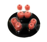 Replacement Earbud Tips for Beats Powerbeats Pro Wireless Stereo Headphones - 4 Pairs - Small, Medium, Large, and Double Flange (Lava Red)