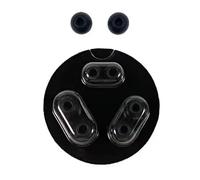 Replacement Earbud Tips for Beats Powerbeats Pro Wireless Stereo Headphones - 4 Pairs - Small, Medium, Large, and Double Flange (Black)