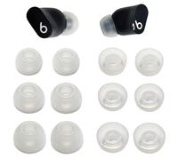 Replacement Earbud Tips for Beats Studio Buds+Silicone Ear Tips for Beats Earbuds/Fit Pro/Solo Buds, 6 Pairs Transparent
