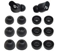 Replacement Earbud Tips for Beats Studio Buds+Silicone Ear Tips for Beats Earbuds/Fit Pro/Solo Buds, 6 Pairs Black