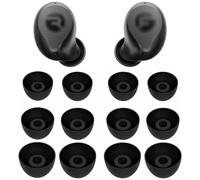 Replacement Earbuds Tips Silicone Ear Tips for Ray-con Everyday Earbuds, Earphones Eartips S/M/L 3 Size 6 Pairs,Black 532