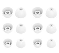 Replacement Earbuds Tips Silicone Ear Tips for Ray-con Everyday Earbuds, Earphones Eartips S/M/L 3 Size 6 Pairs,White 532
