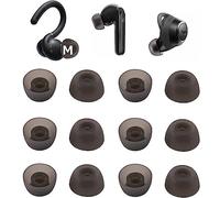 Replacement Earbuds Tips Silicone Ear Tips for Soundcore Space A40, Soundcore Sport X10, Life A1,Life P3,Life P3i,Fit in Case, Replacement for Anker Earphone,Medium Size 6 Pairs,Black (512m6pm)
