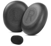 Replacement Earpads Compatible with Jabra Evolve2 65 MS,Elite 45h Headset | with Protein Leather Ear Cushions| Enhanced Comfort, Secure Fit and Durability-Black