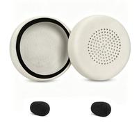 Replacement Earpads Cover Compatible with Plantronics Voyager Focus UC B825/1&2 UC, Voyager 4210/4220, Poly BlackWire 5200/C5200/C5210/5210/C5220/7225, Backbeat Sense (White)