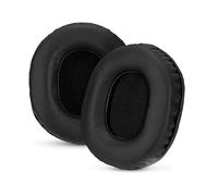 Replacement Earpads for ATH-M50X, M50xBT, M50RD, M40X, M30X, M20X, SX1 & MSR Audio Technica Headsets. Soft PU Leather with Memory Foam for Extra Comfort & Durability by Brainwavz (Black)