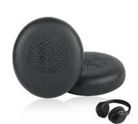 Replacement Earpads for Jabra Evolve2 65/Elite 45H, Ear Cushion Replacement for 65MS 65UC 40UC 40MS On-Ear Wireless Headset Headphone Ear Pads Cushions with Softer Protein Leather, Black (1 Pair)