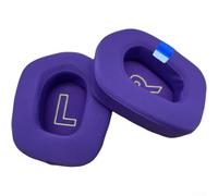 Replacement Earpads for Logitech G733 G335 Cooling Gel Headset Earmuffs Soft Plaid Breathable Foam Pads Black Grey Purple(Purple)