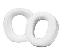 Replacement Earpads for Logitech G735 Headset Protein Leather Breathable Design Wireless Headphone Covers White 10.5x9x2cm(C)