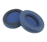 Replacement Earpads for Soundcore Life Q10 Q20 Headphones Breathable Protein Leather Memory Foam Pads Easy Install 90x70mm Black(F)