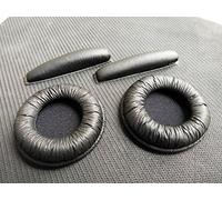Replacement Earpads Leather Cushion+headband pad Repair Parts For Sennheiser PX100 PX100ii PX200 PX200ii PXC150 PXC250 PXC300 PMC250 PMX200 On-Ear headphones (Black)