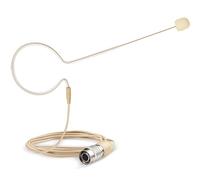 Replacement Earset Headworn Microphone for Audio Technica ATW-T27 ATWT27 Wireless Bodypack, Condenser, Omnidirectional, 4-Pin Hirose (HRS) Female Connector, Tan