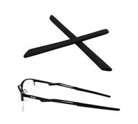 Replacement Earsocks Rubber Temple Sleeve for Oakley Wire Tap 2.0 OX5152 | Black Colour, Pair of Ear Sleeves, Eyeglasses Frame Fit, Rubber Material, Easy Replacement