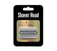 Replacement Electric Shaver Head，Compatible for Braun， Series 5 Shaver 52B 52S Razor Parts 5020S, 5030S, 5040S, 5050S, 5070S, 5090CC(Silvery)
