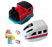 Replacement Electric Train Cars, USB Rechargeable Add-On for Electric Train Set Tracks, Add-On Cars Only, Cannot Operate Alone, Compatible with Electrics Trains Set