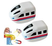 Replacement Electric Train Cars, USB Rechargeable Add-On for Electric Train Set Tracks, Add-On Cars Only, Cannot Operate Alone, Compatible with Electrics Trains Set