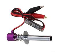 Replacement Electronic Glow Starter Ignition for 6-24V Batteries Compatible with For 1/For 10 For 1/8 Scale RC Cars (Purple)
