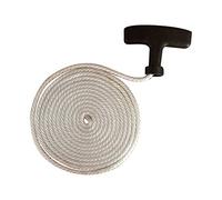 Replacement engine pull start recoil lead + free handle Fits all petrol hedge trimmer bush cutter motors 4MM X 2M Cord
