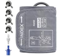 Replacement Extra Large Cuff 22-60cm for Omron BP Monitors, 6 Adapters | XL Arm Strap,Universal Replacement Accessory,Compatible Most Home Use Digital BPM,Comfortable Arm Fitting