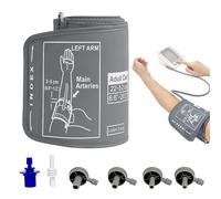 Replacement Extra Large Cuff Compatible with Omron BP Monitors, Adjustable 22-52cm Universal Arm Cuff, Compatible with Blood Pressure Monitors, Large Cuff Includes 6 Connectors Adult Enlarged Cuff