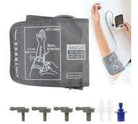 Replacement Extra Large Cuff Compatible with Omron, for Blood Pressure Monitors, Adjustable 22-52cm Universal Upper Arm Sleeve, Includes 6 Connectors, Compatible Blood Pressure Monitors Large Cuff