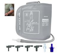 Replacement Extra Large Cuff for O-mron BP Monitors 22-60CM Big Arm Adjustable Blood Pressure Monitors Cuff Includes 6 Universal Interface Compatible with Blood Pressure Monitors O-mron M2/M3/M6