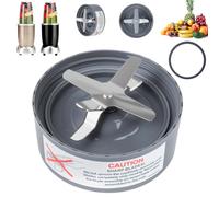 Replacement Extractor Blade, Fit for Nutri Bullet 600w/ 900w Pro Series Blender with Silicone Rubber Gaskets Seal Ring for Nutri Bullet Blender Blade Replacement Parts