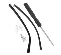 Replacement Eyeglasses Frame Temple Arms in Tr90 for Glasses Repair | Black Matte Finish, Anti Skid Fit, Sturdy Simple Design for Men Women