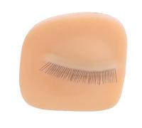 Replacement Eyelids for Lash Extension Realistic Silicone Eyelash Practice Eyelids with Storage Box for Beauty Professionals and Students (Left Eye)
