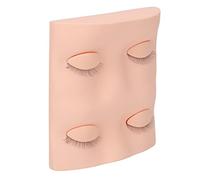 Replacement Eyelids for Lash Mannequin Head Removable Eyelids with Eyelashes Mannequin Replacement Eyelids for Lash Practice Makeup Eyelash (Pink)