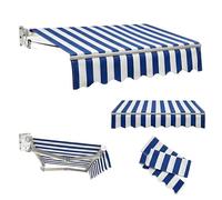 Replacement Fabric Canopy Cover for Patio - Outdoor Sun Shade 8.2x6.5ft, 10x8ft, 12x10ft - Durable Top Cloth for Balcony, Backyard, Cafe - 380g/m² Heavy-Duty