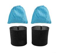 Replacement Fabric Filter Bags for Karcher MV1 WD1 WD2 WD3 NT Series - High Capacity Dirt Traps 4pcs(A)