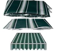 Replacement Fabric for 300x250cm Manual Retractable Sunshade Awning 280g/m² Polyester Canopy Cover - Green 4x1.5m / 13x5ft Outdoor Shade Solution