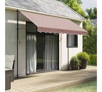 Replacement Fabric for Awning Valance Brown Stripe 3 m