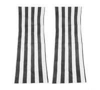 Replacement Fabric For Beach Lounger, Waterproof Polyester Chair Cloth, Black And White Seat Cover, Outdoor Sun Lounger Repair Kit, Portable(2pcs)